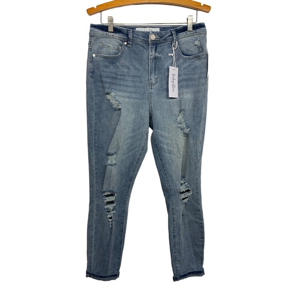 NWT Indigo Rein Girls Youth size 13 (30X27) Super High Rise Ankle Jeans - Picture 1 of 8